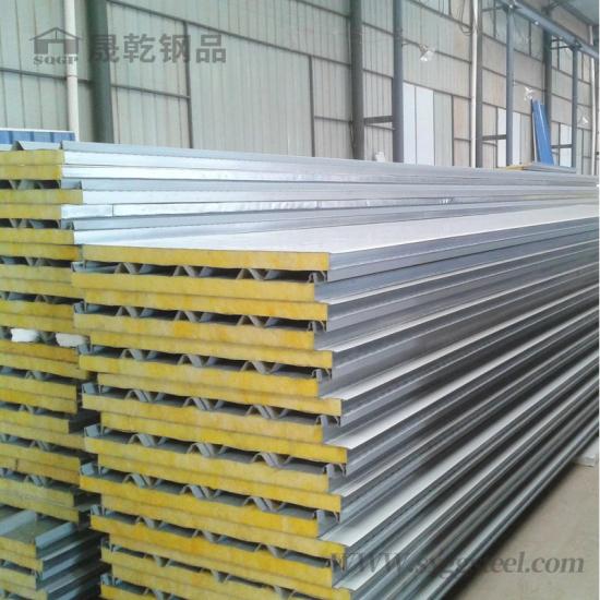 Glass wool roof sandwich panel